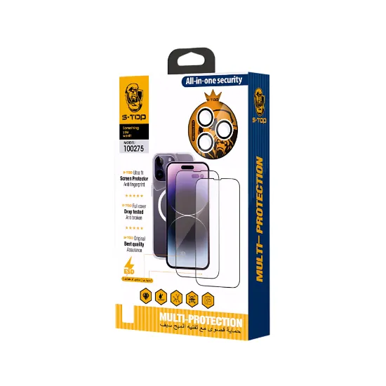 صورة مجموعة الحماية المتكاملة 8 في 1 من S-TOP لحماية جوالك من السقوط والصدمات